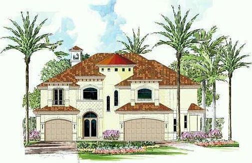 FRONT OF ESTATE HOME IWTH PLANS