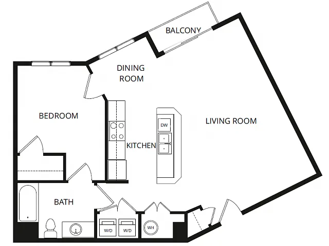 Floor plan 1X1E