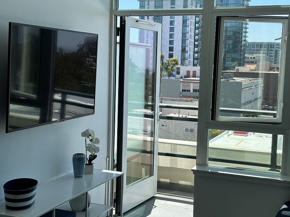 Living room opens up to patio