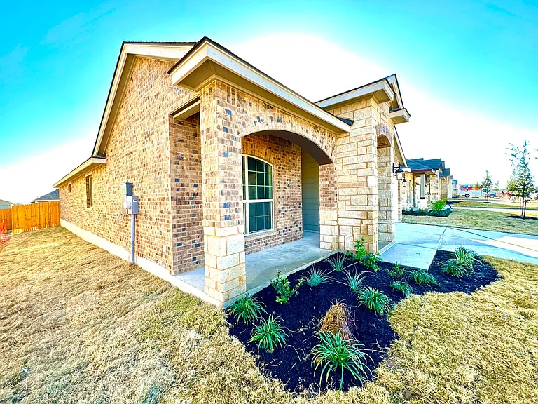 Garden bed with front porch where you can sit and enjoy