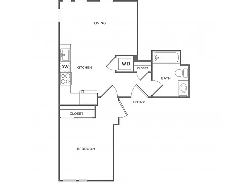 Floor plan 1E