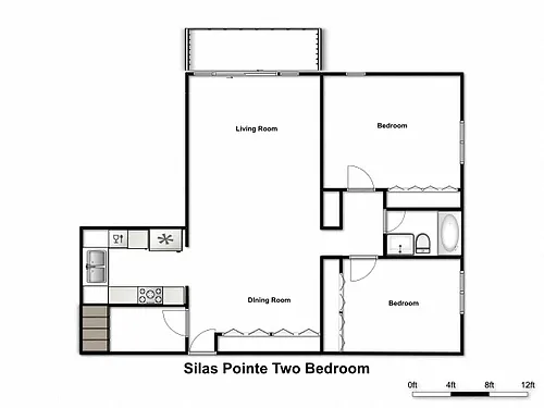Floor plan Two Bedroom