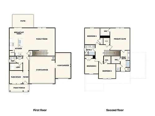 Floor plan Eisenhower 3-Car Garage
