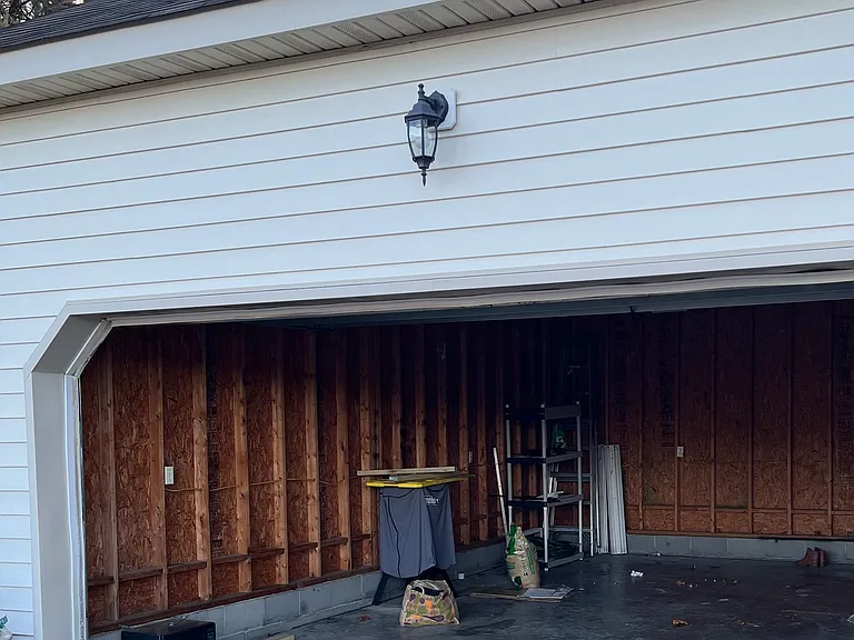 Two car garage - Full size vehicles.