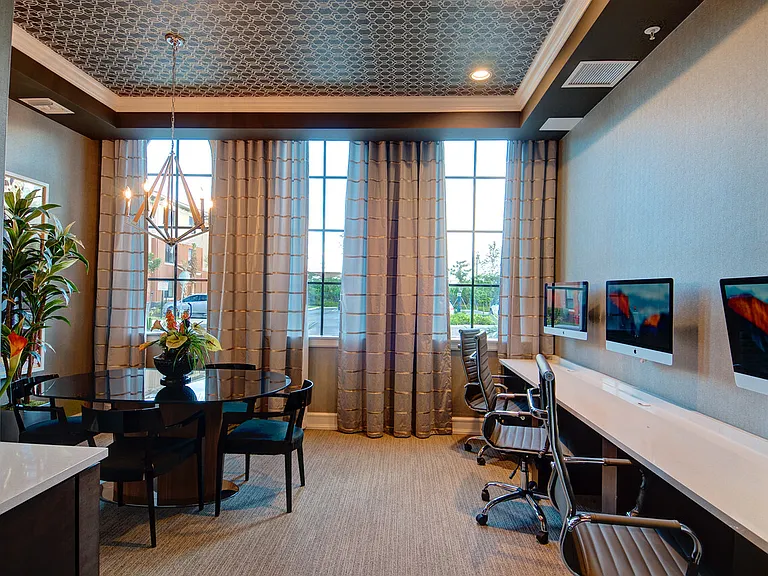 Business Center with the Latest iMacs and printer