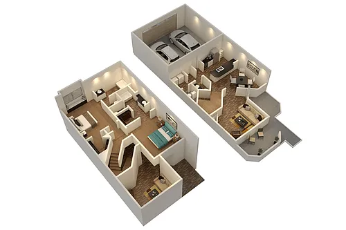 Floor plan Oxford Townhome