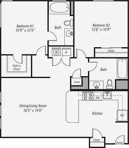 Floor plan B2-1051