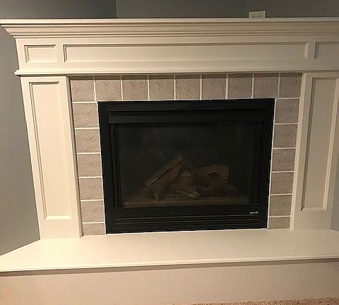 Basement fireplace