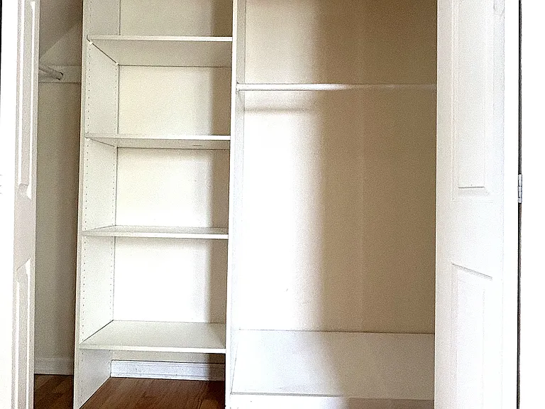 Master bedroom closet is huge