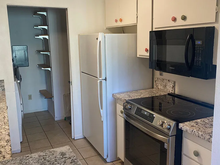 Stove, Microwave - awaiting new refrigerator