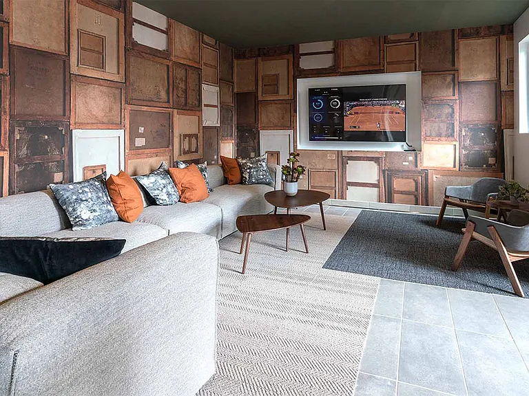Apartment community Entertainment Room at Griffis Lake Washington in Renton, Washington.