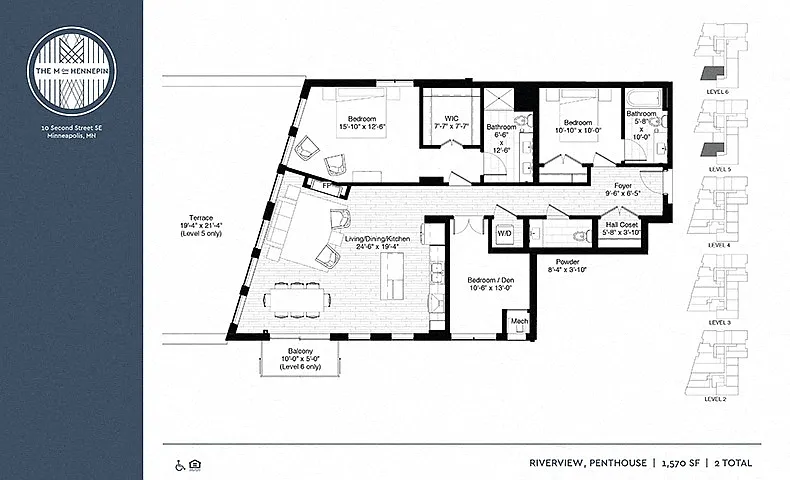 Floor plan Riverview | Penthouse