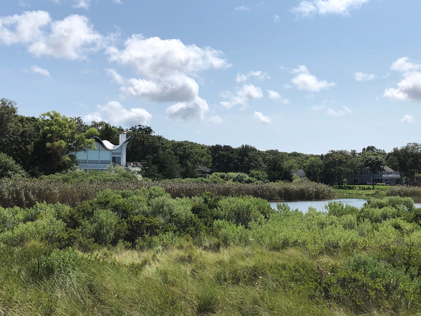  view of house from beach access path