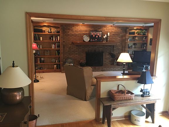Kitchen into family room