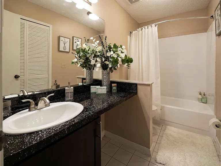 Large Bathroom with Soaking Tub and Shower