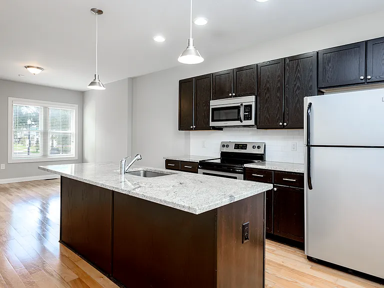 Grant Commons Kitchen and Living Room