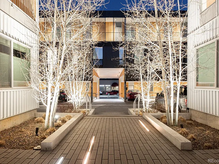 Courtyard View with Lighting Towards Tejon