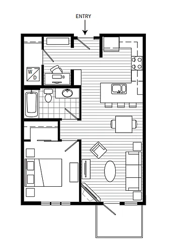 Floor plan Plan 1C