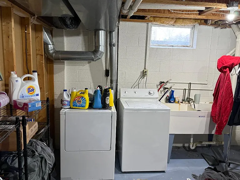 laundry and utility room, washer and dryer, in unit