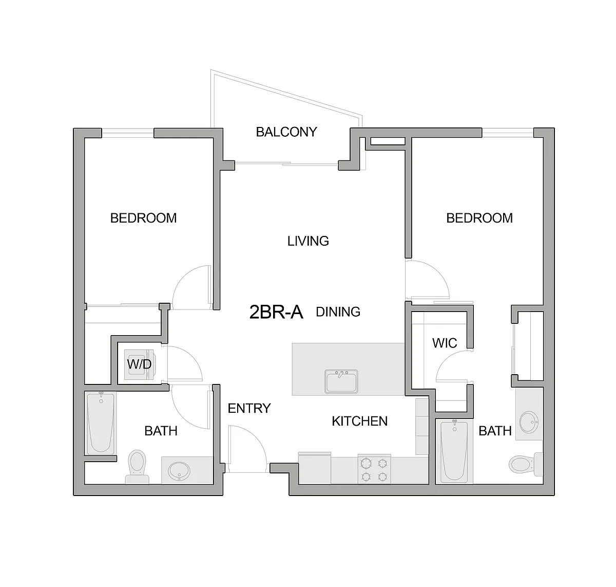 Floor plan 2br-a