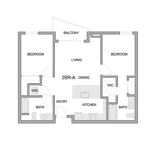 Floor plan 2br-a