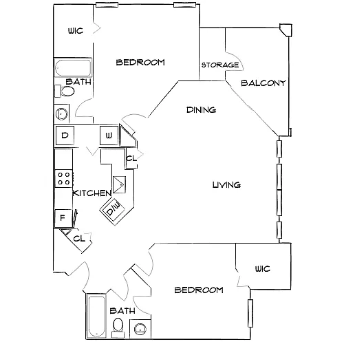 Floor plan Design 2B20