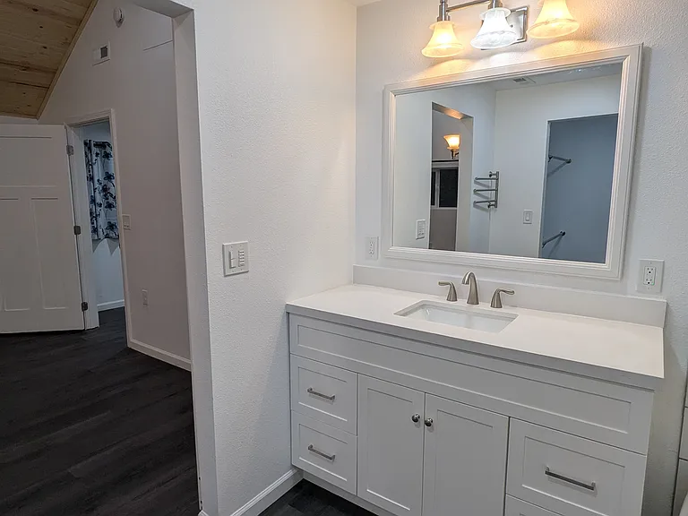 Plenty of vanity storage.