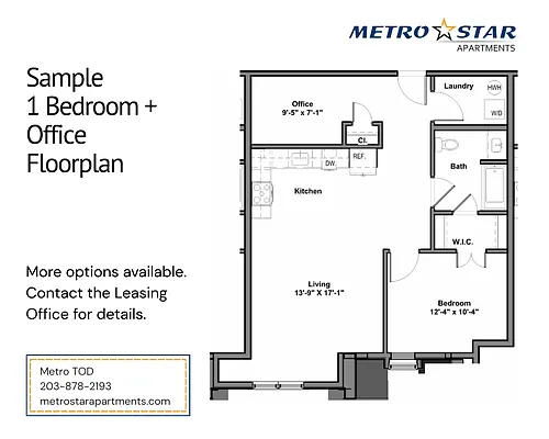 Floor plan One Bed Plus