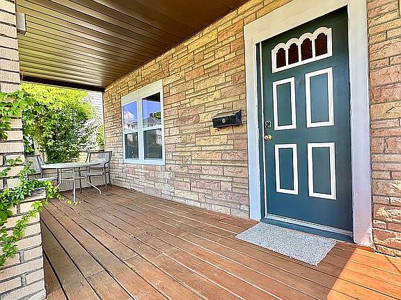 Large, covered front porch