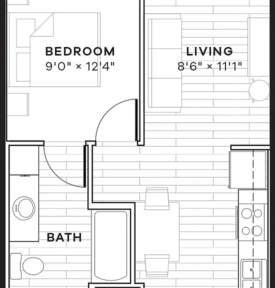 Azul Lakeshore - E3W - 1 Beds - 1 Baths - 539 Sq. ft.