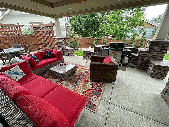 back yard covered patio