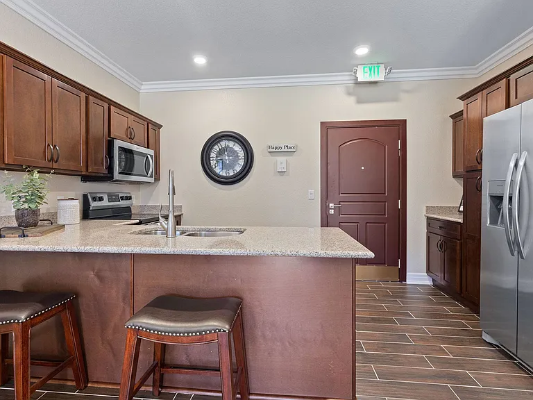 Quartz countertops and soft-close cabinetry