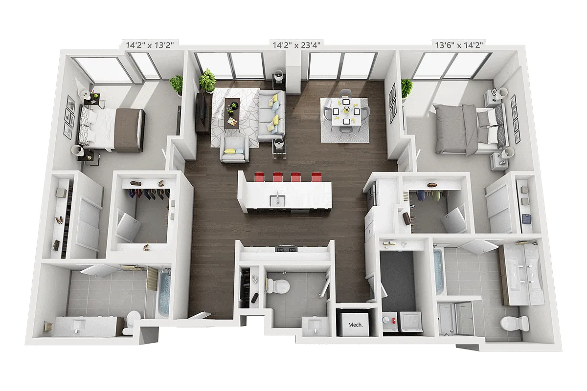 Floor plan B2E-PH
