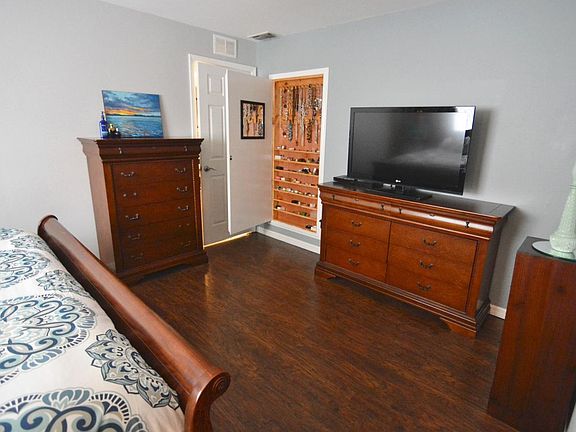 Built in jewlery closet in master bedroom