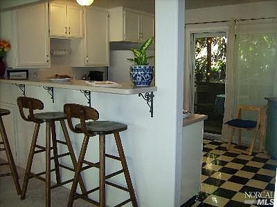 Living Room into the Kitchen
