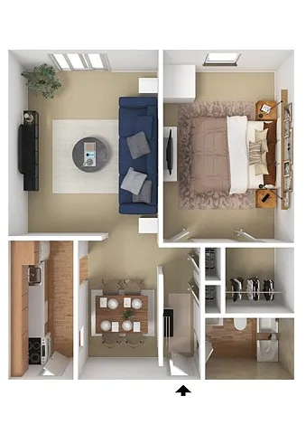 Floor plan 1BE
