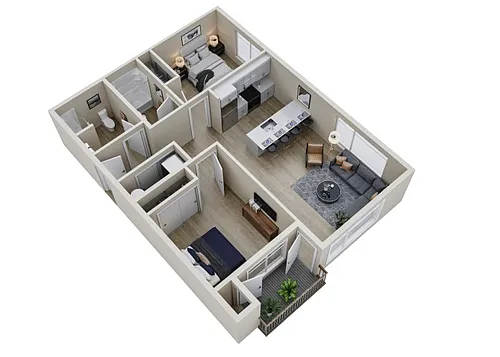 Floor plan 2X2 - C4