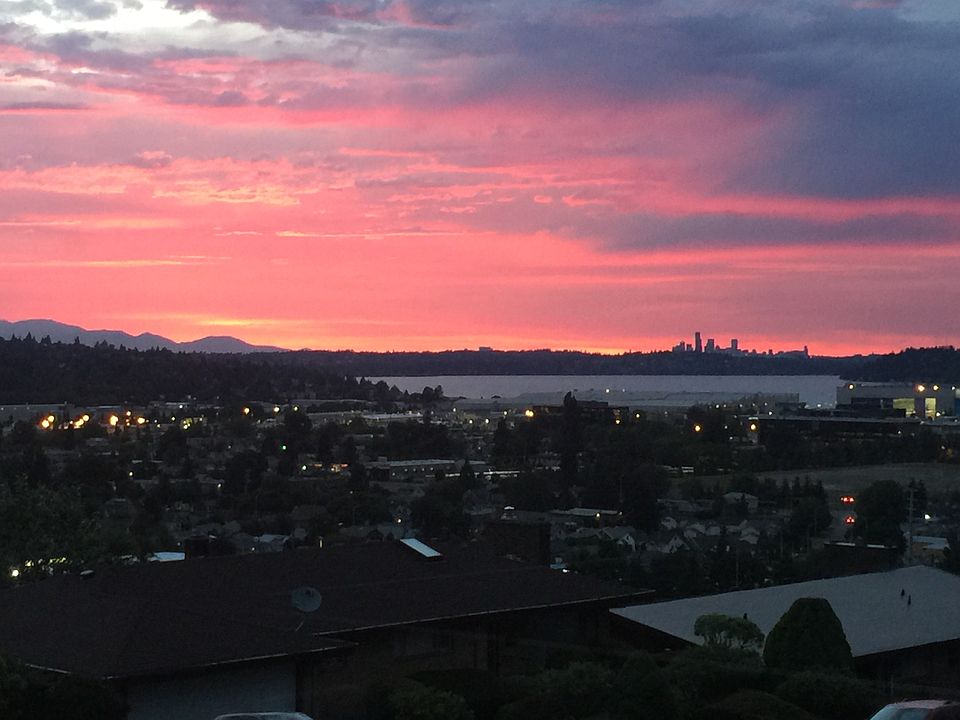 Sunsets out the windows