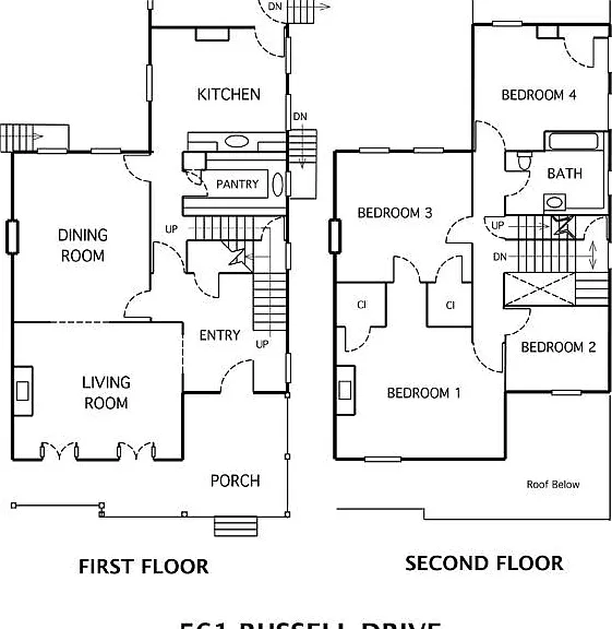 THe floorplan for 583 is the same but reversed