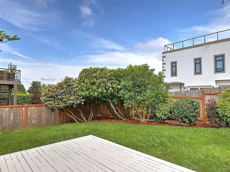 Backyard Lower level deck