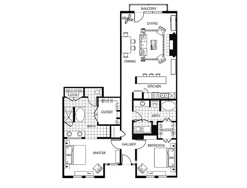 Floor plan Oaks 4C.A6.2