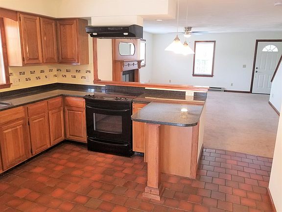 kitchen and open concept living room