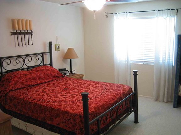 Large master bedroom.  Ceiling fans in all rooms!