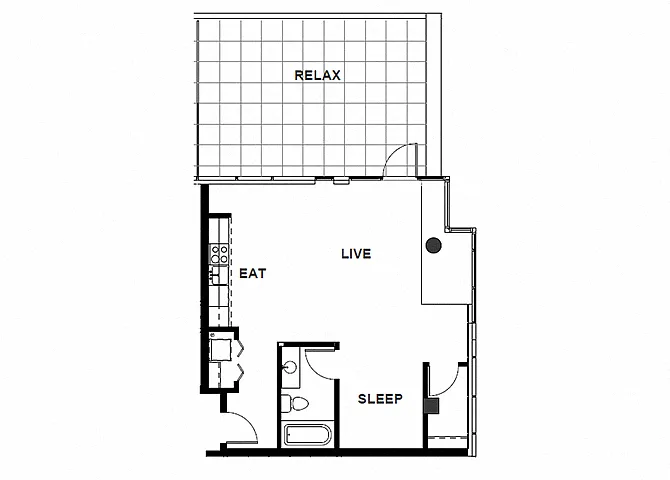 Floor plan 1X1 I