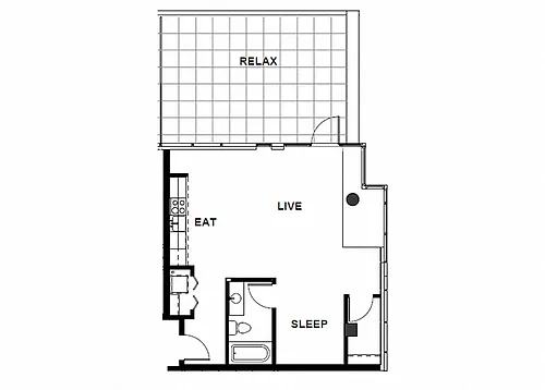 Floor plan 1X1 I