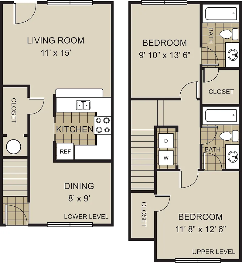 Floor plan B1 - Townhome