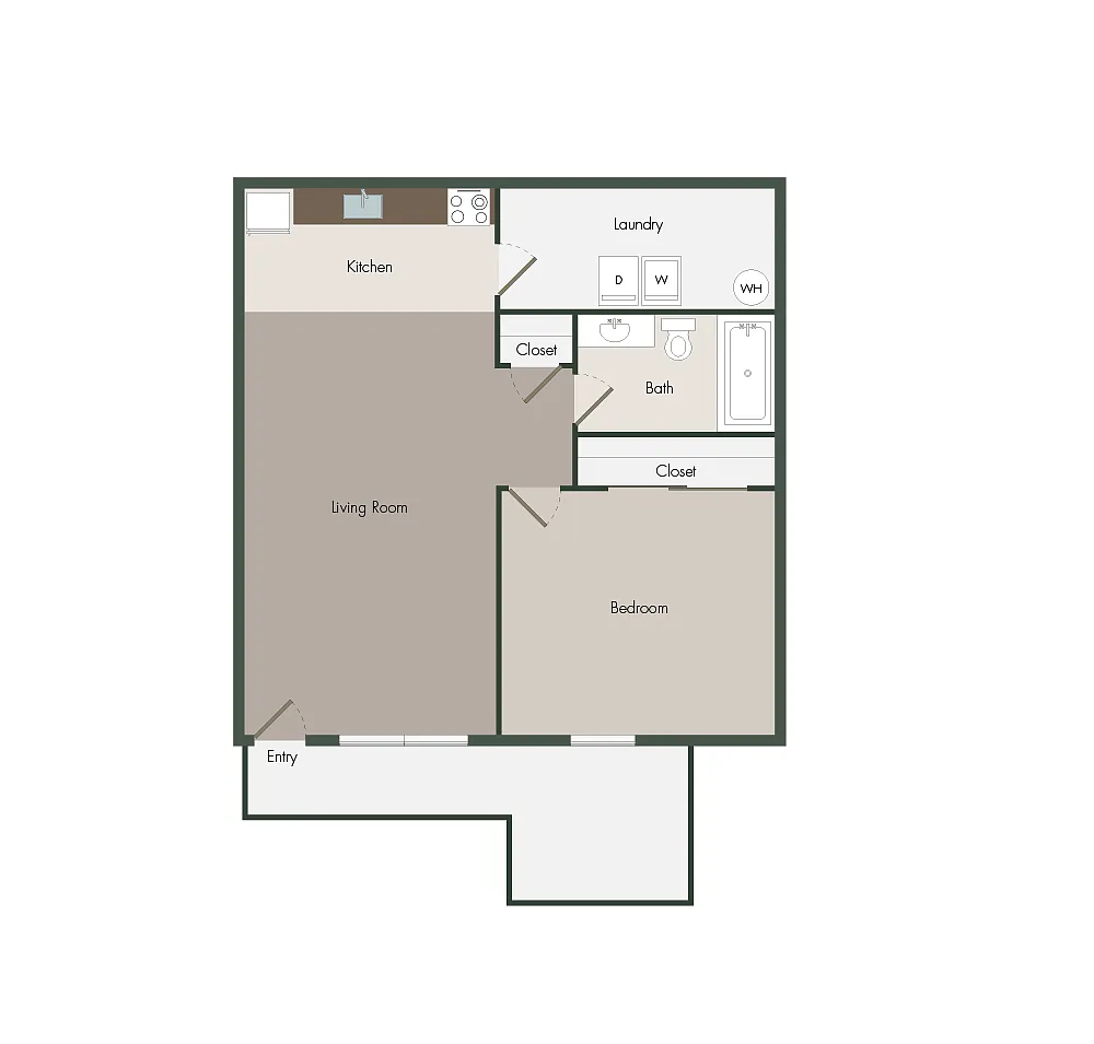Floor plan One Bedroom