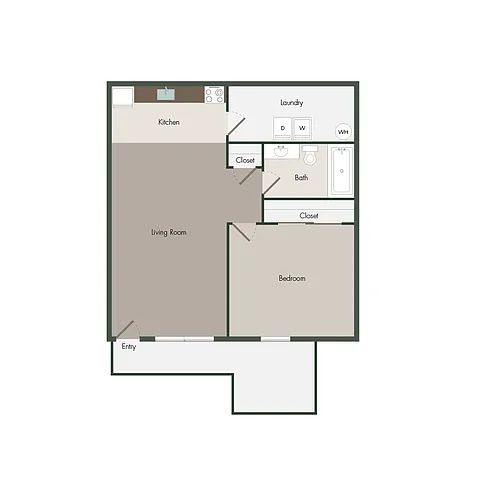 Floor plan One Bedroom