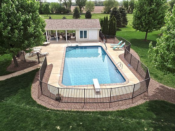 with pool house