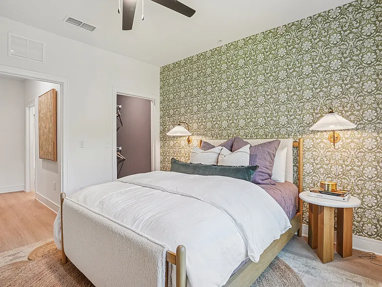Bedroom with Window and Walk-in Closet